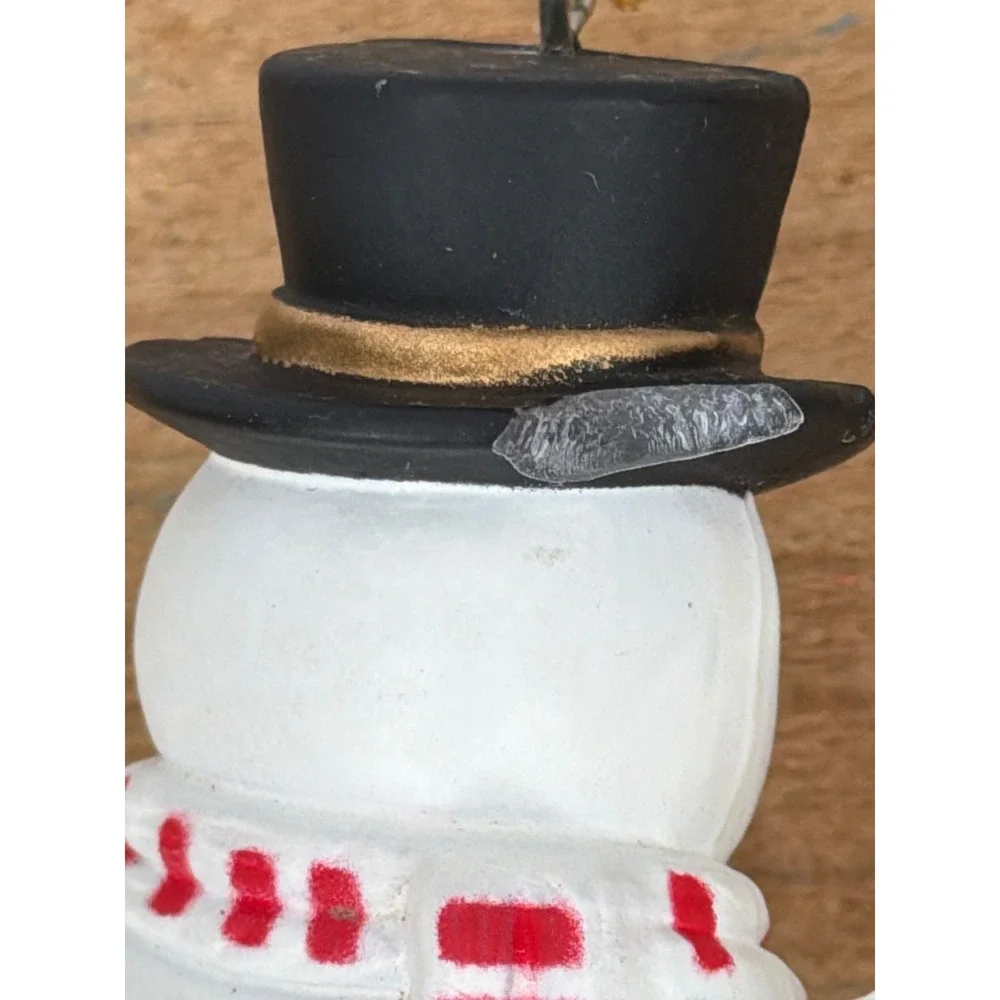 2 Hallmark Snowman Icicle Christmas Ornaments Frosted Winter‎ Holiday Decor